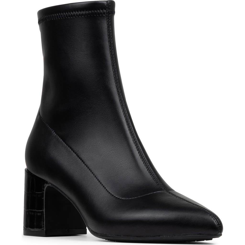 Donald Pliner Tomos Block Heel Bootie In Black