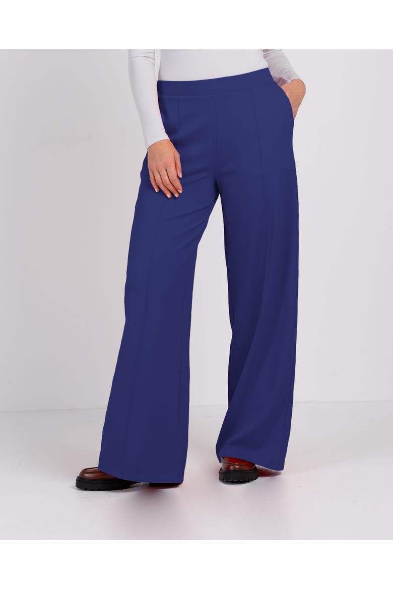 Ponte Wide Leg Pants, Main, color, Monaco Blue