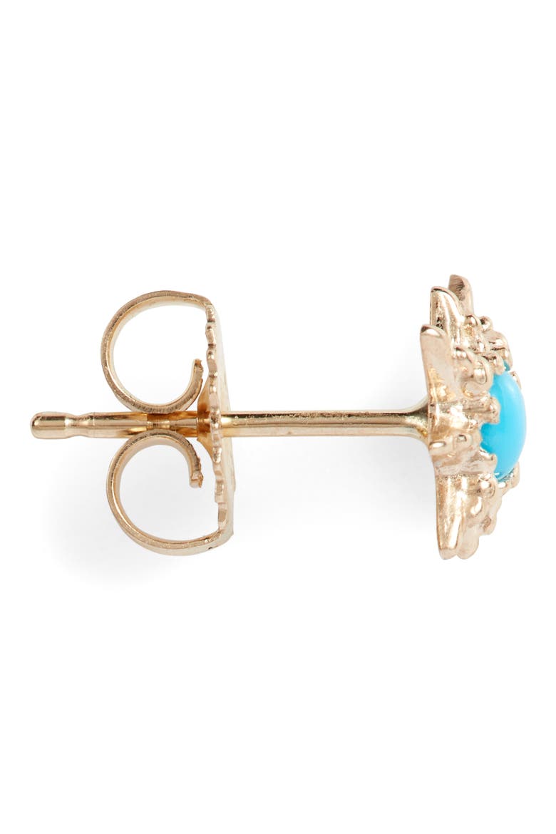 Micro Starburst Earrings, Alternate, color, GOLD
