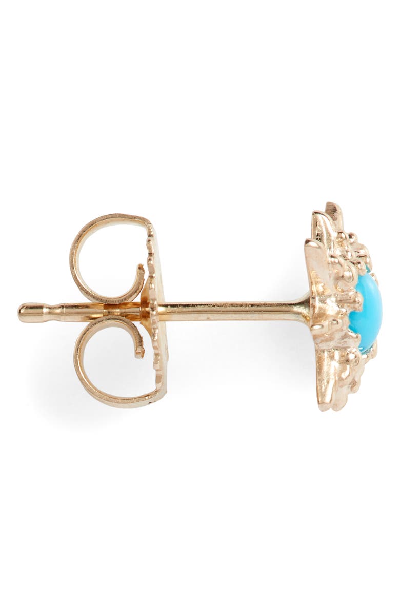 Anzie Micro Starburst Earrings, Alternate, color, Gold