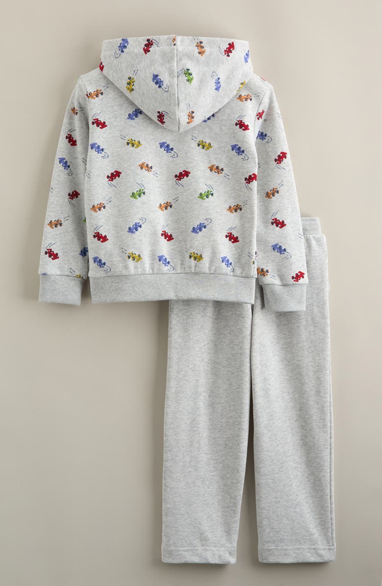 Tucker + Tate Kids' Kids' Print Sweatshirt & Sweatpants Set, Alternate, color, Grey Light Heather Race Cars