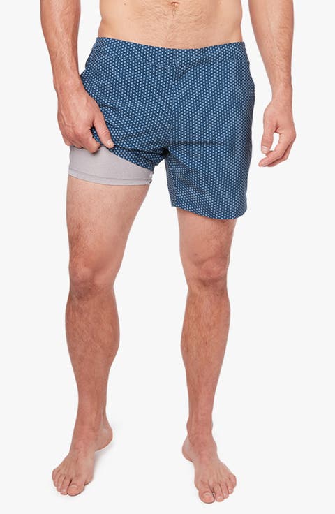 The Sextant Swim Trunks
