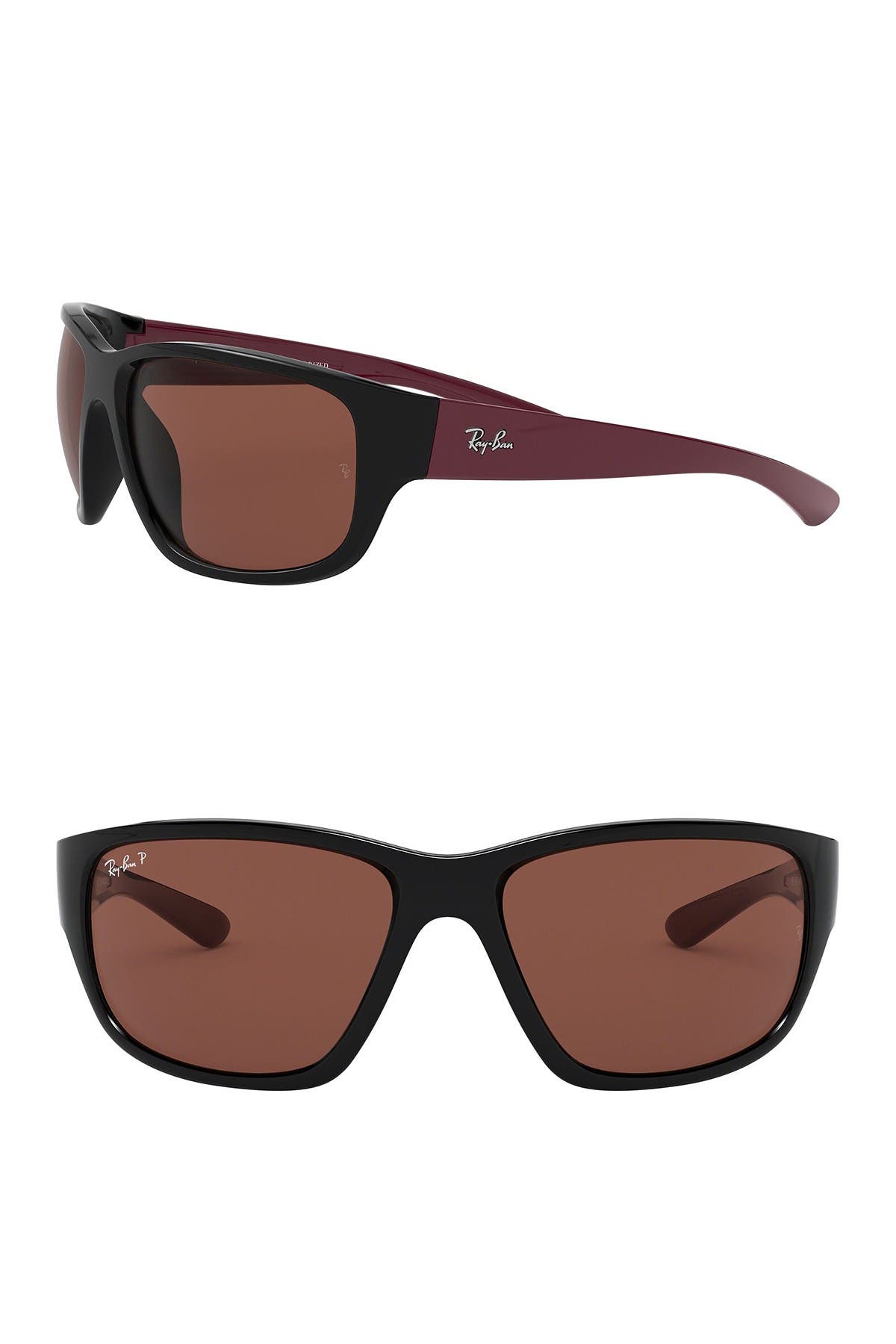 Ray-Ban 63mm Square Polarized Sunglasses (Men) | Nordstromrack