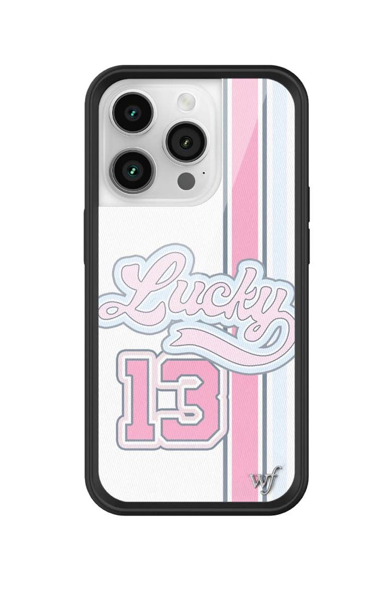 Lucky Girl iPhone Case, Alternate, color, White