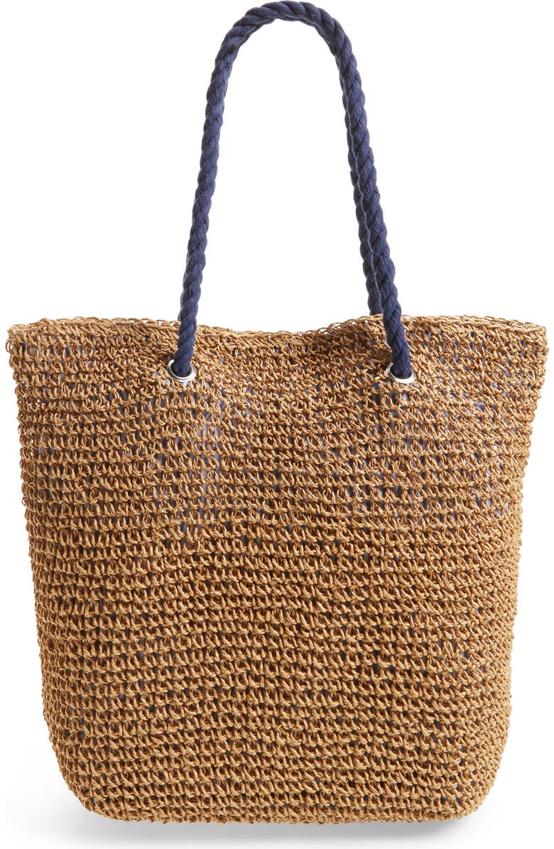 Cesca Rope & Straw Tote, Alternate, color,