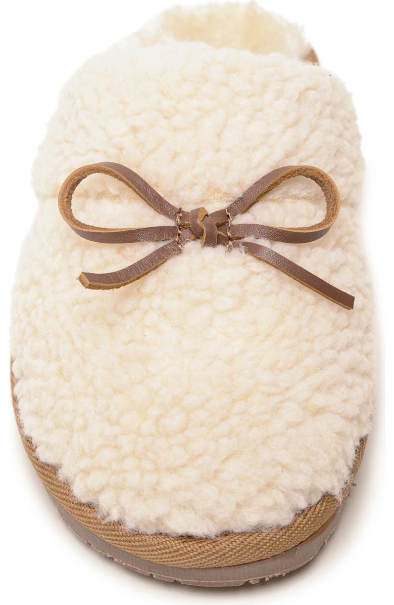 Minnetonka Mini Flurry Faux Fur Scuff Slipper, Alternate, color,