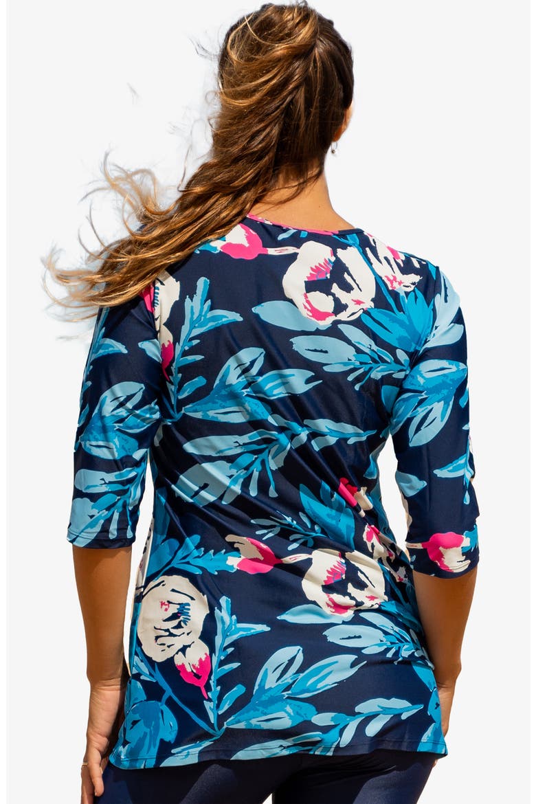 Gia Swim Tunic, Alternate, color, Midnight Bloom