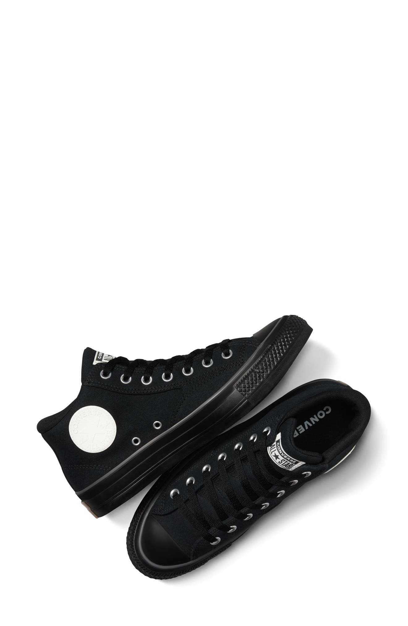 Converse Chuck Taylor<sup>®</sup> All Star<sup>®</sup> Malden Street Mid Top Sneaker, Alternate, color, Black/ Black