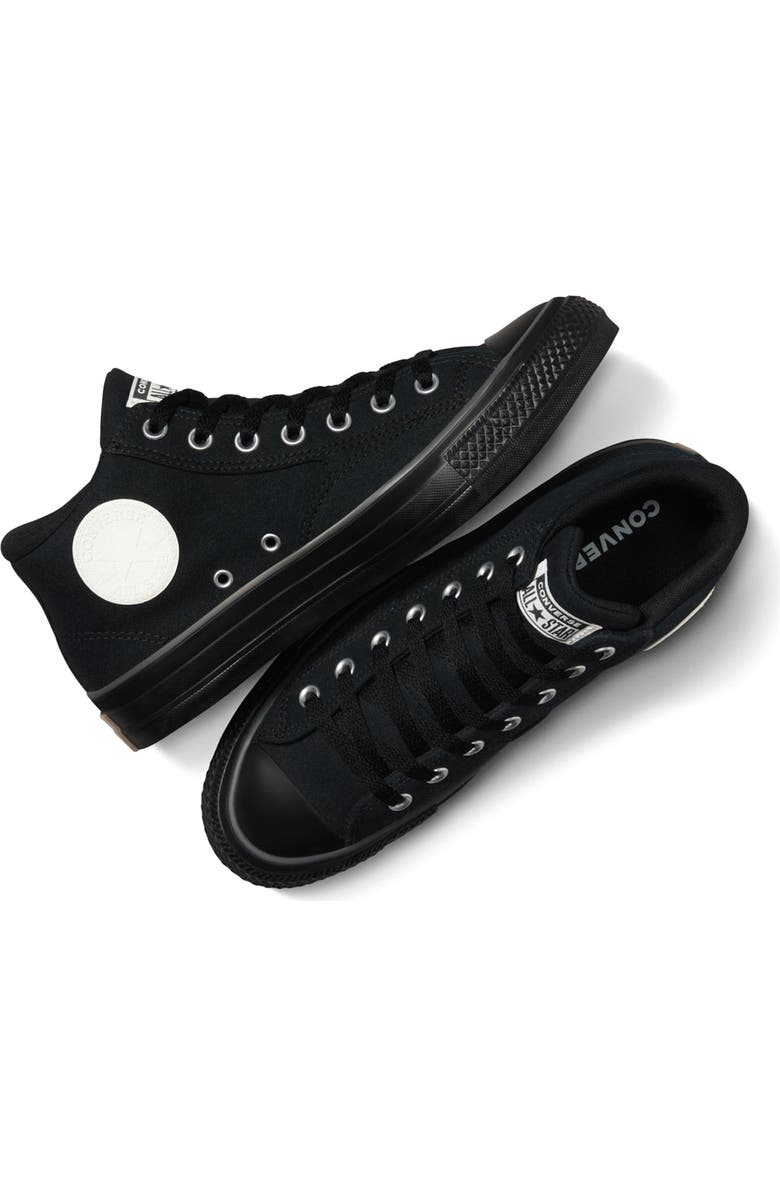 Converse Chuck Taylor<sup>®</sup> All Star<sup>®</sup> Malden Street Mid Top Sneaker, Alternate, color, Black/ Black
