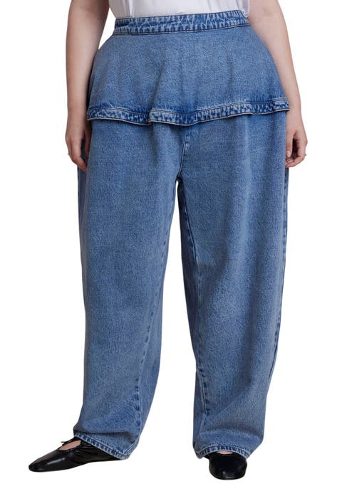 Peplum Seam High Rise Jean (plus)