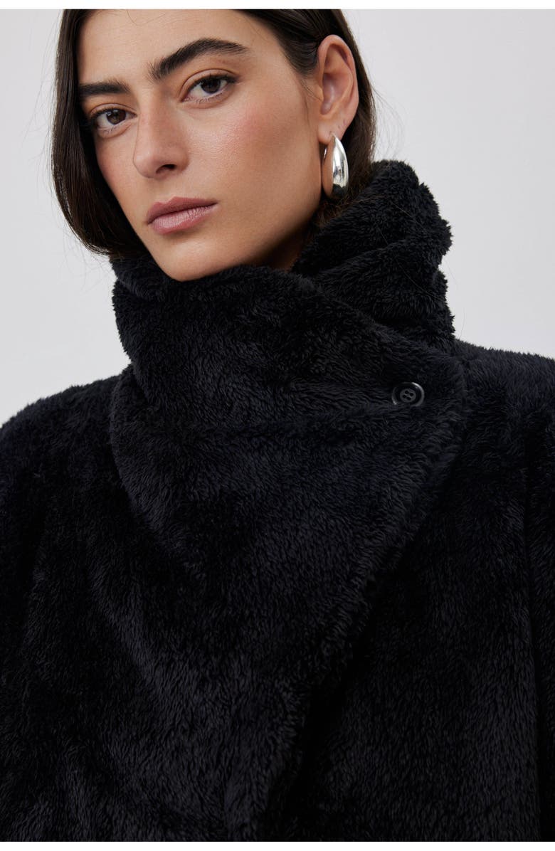 Gottex Beach Life The Button-Up Cozy Coat, Alternate, color, Black