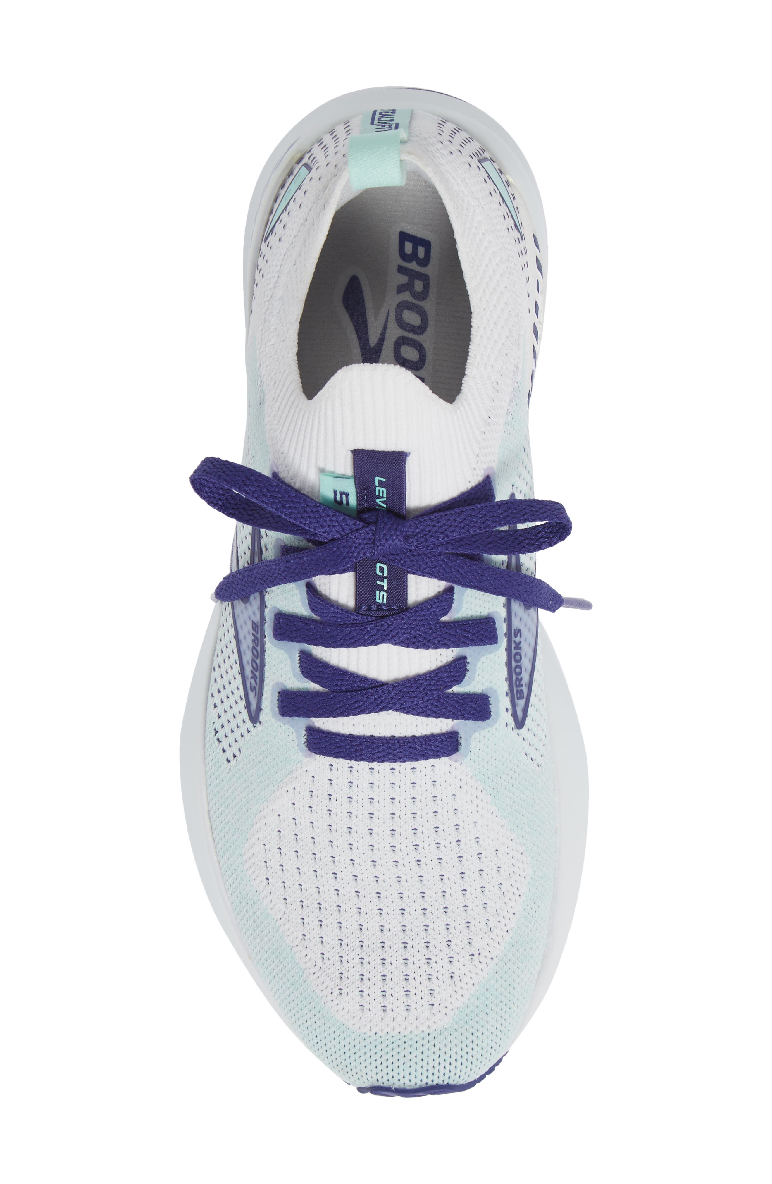 Levitate StealthFit GTS 5 Running Shoe, Alternate, color, WHITE/ NAVY BLUE/ YUCCA