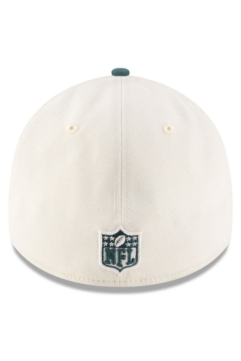 Men's New Era  Cream/Midnight Green Philadelphia Eagles 2025 NFL Draft 39THIRTY Flex Hat, Alternate, color, Cream