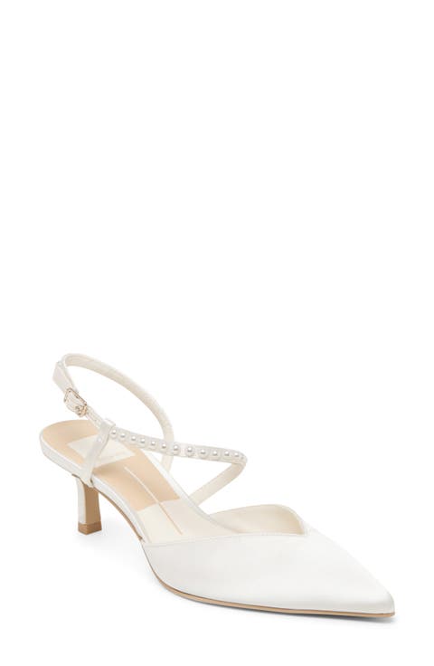 Kamra Pearl Slingback Pointed Toe Pump (Women)