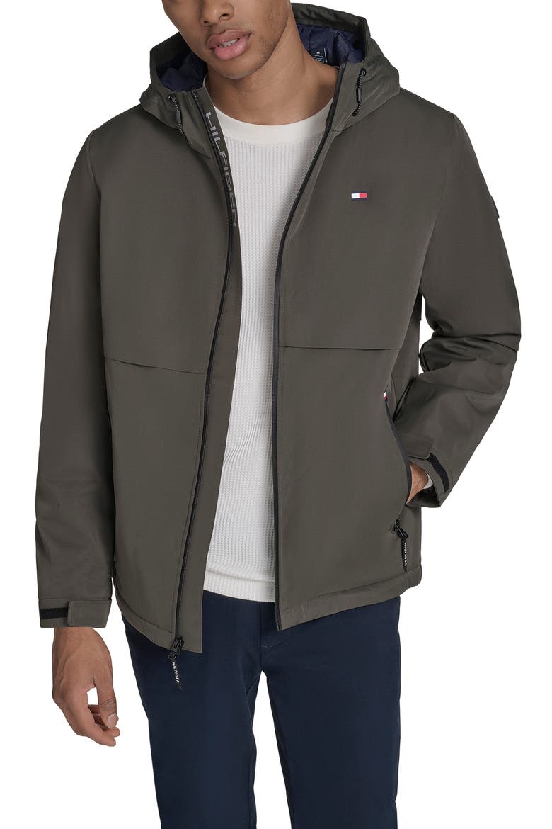 Performance Hooded Jacket, Main, color, OLIVE