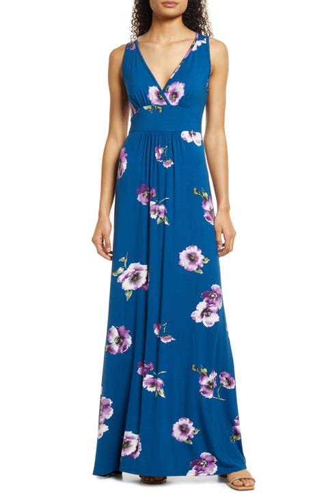 Floral Empire Waist Maxi Dress