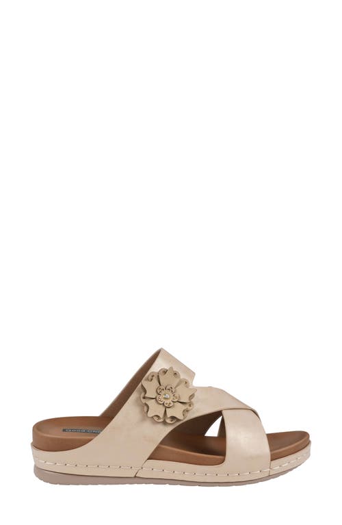 Gc Shoes Nessie Comfort Slide Sandal In Gold