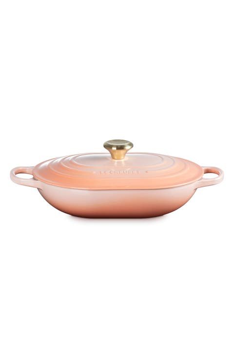 3.75-Quart Oval Enameled Cast Iron Casserole