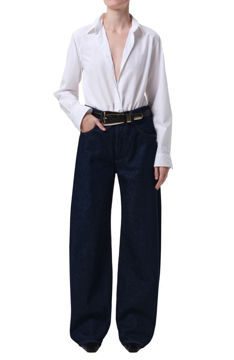 Citizens of Humanity Ayla High Waist Baggy Wide Leg Jeans, Alternate, color, Amherst Dark Indigo