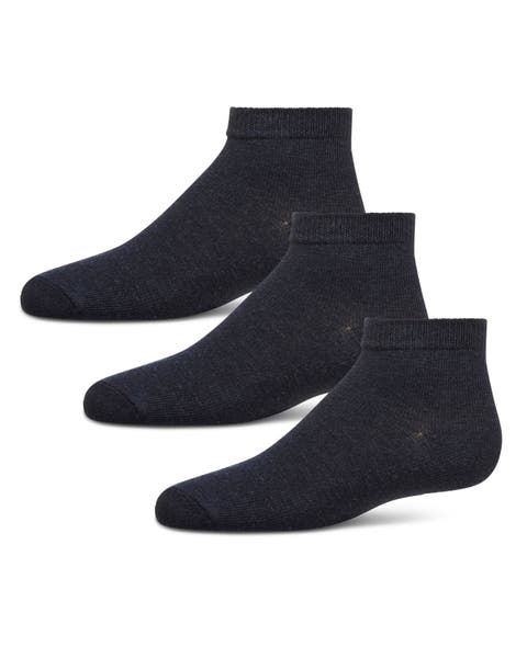 Unisex Cotton Blend Mid-Cut Socks 3-Pack