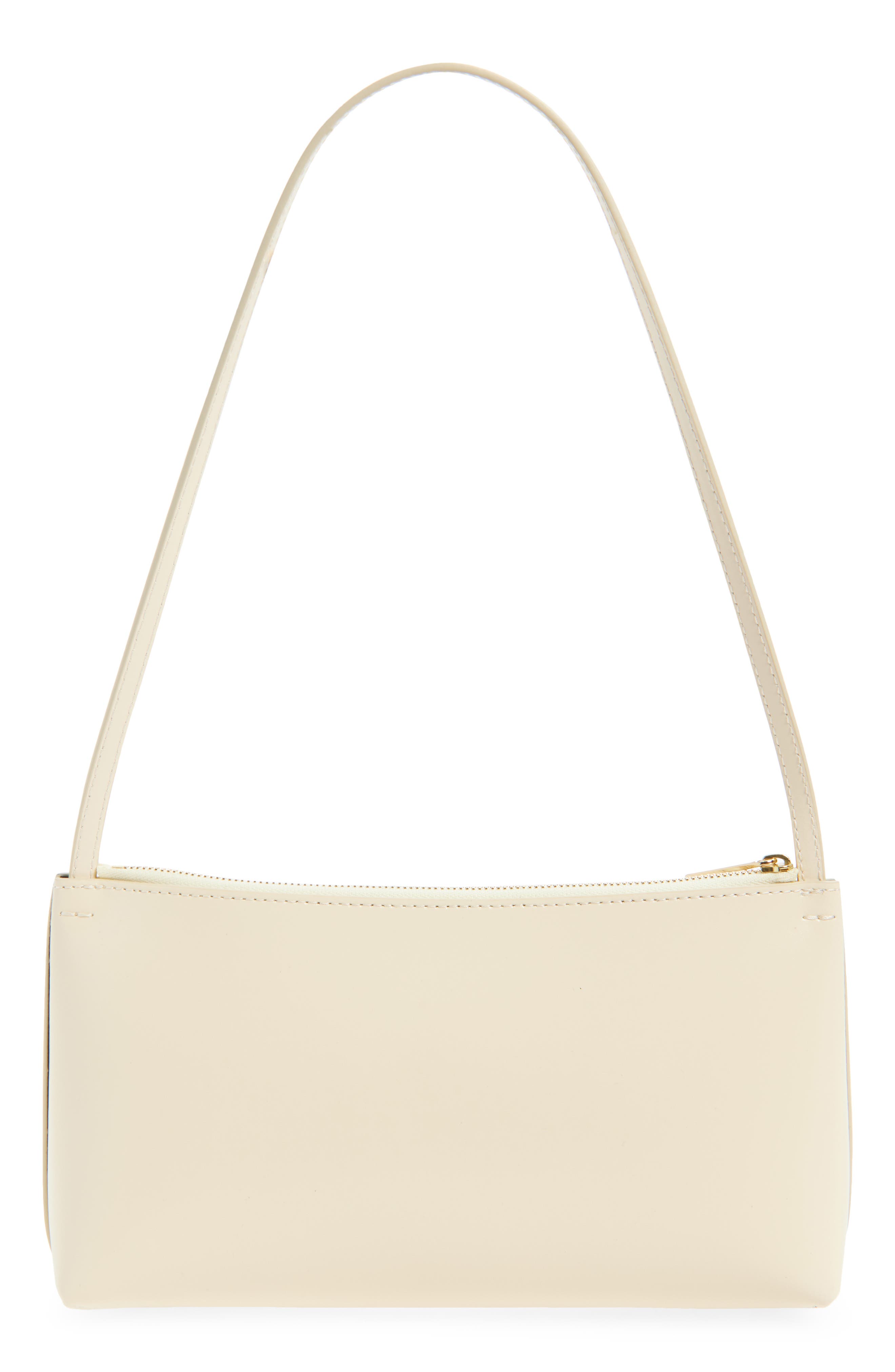 Gaia Leather Shoulder Bag, Alternate, color, CREMMA