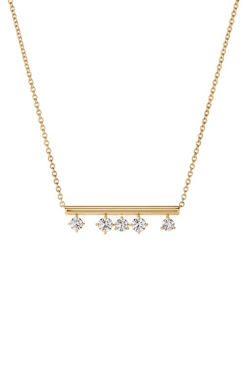 Hearts On Fire Barre Pendant Necklace In Yellow Gold/diamond