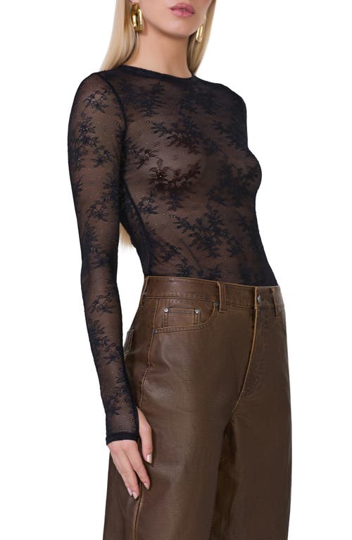 AFRM AFRM KAYLEE SEMISHEER FLORAL LACE TOP