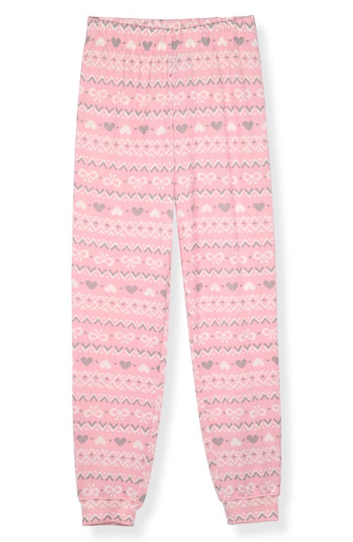 Sleep On It Kids' Whisper Two-piece Hacci Knit Pajamas & Scrunchie Set In Gray