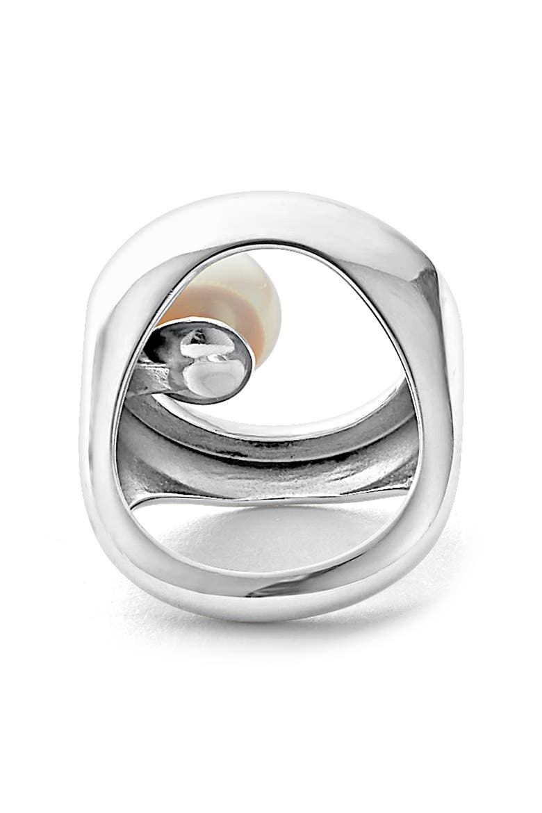Pearl Circle Ring, Alternate, color, SILVER GOLD PEARL