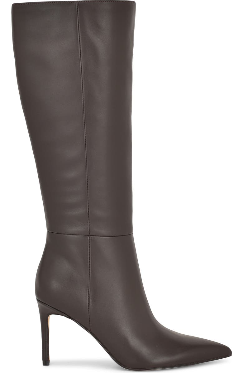Nine West Cook Pointed Toe Knee High Boot, Alternate, color, Dark Brown