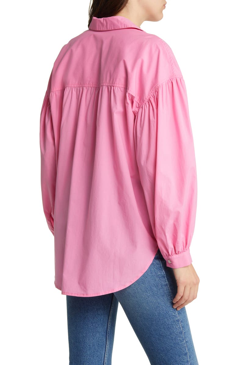 Rails Janae Balloon Sleeve Cotton Blend Shirt, Alternate, color, 