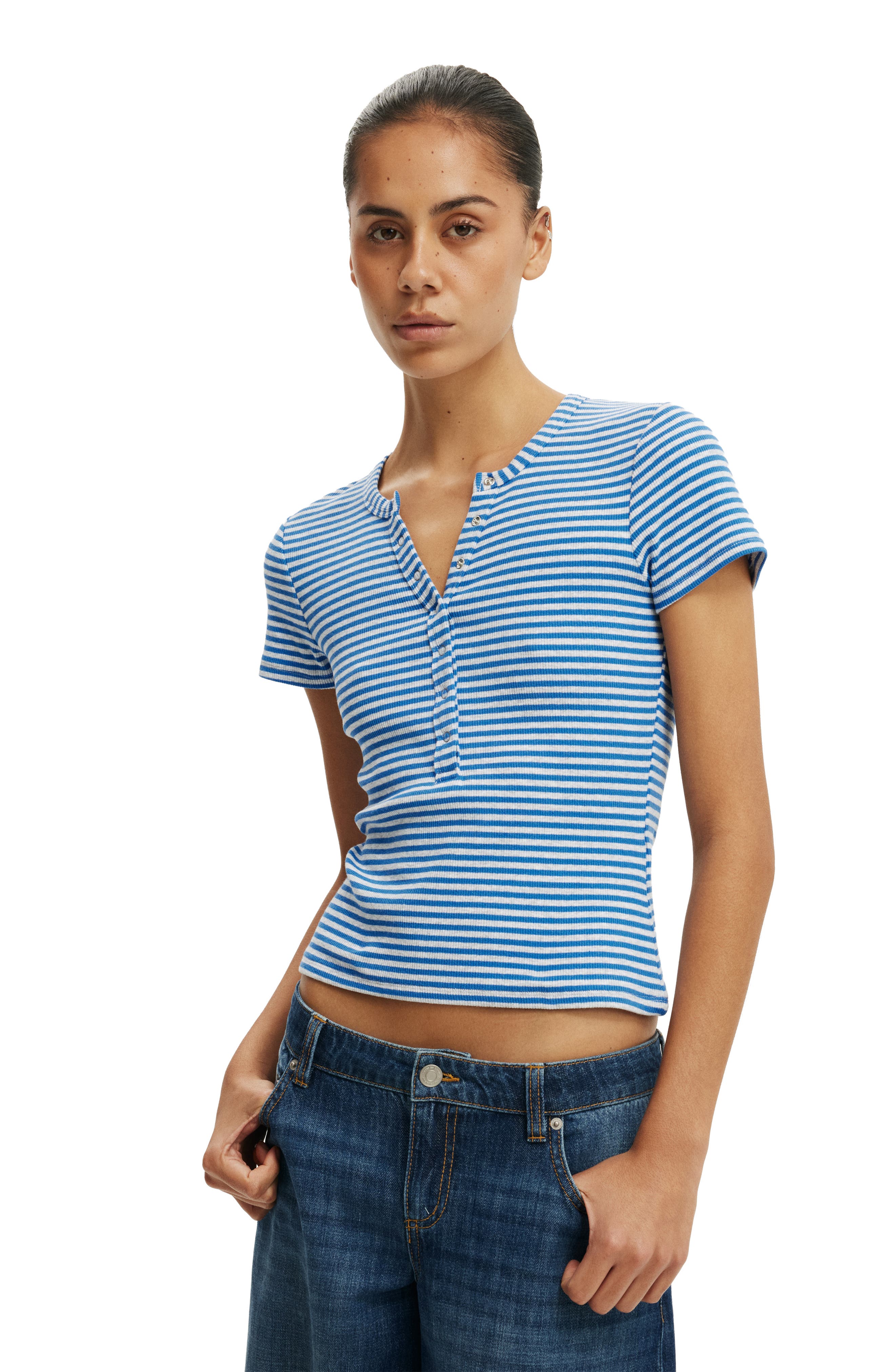 Madi Stripe Grey Marle