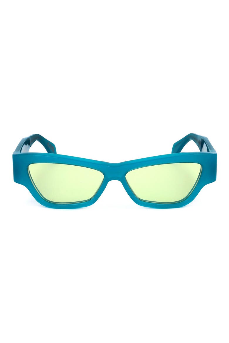 54mm Cat Eye Sunglasses, Main, color, BLUE