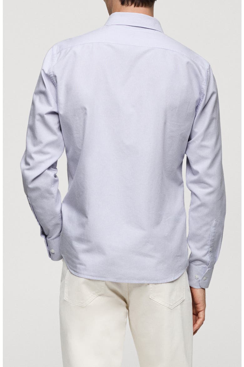 Kodak Stripe Regular Fit Poplin Button-Down Shirt, Alternate, color, VIOLET