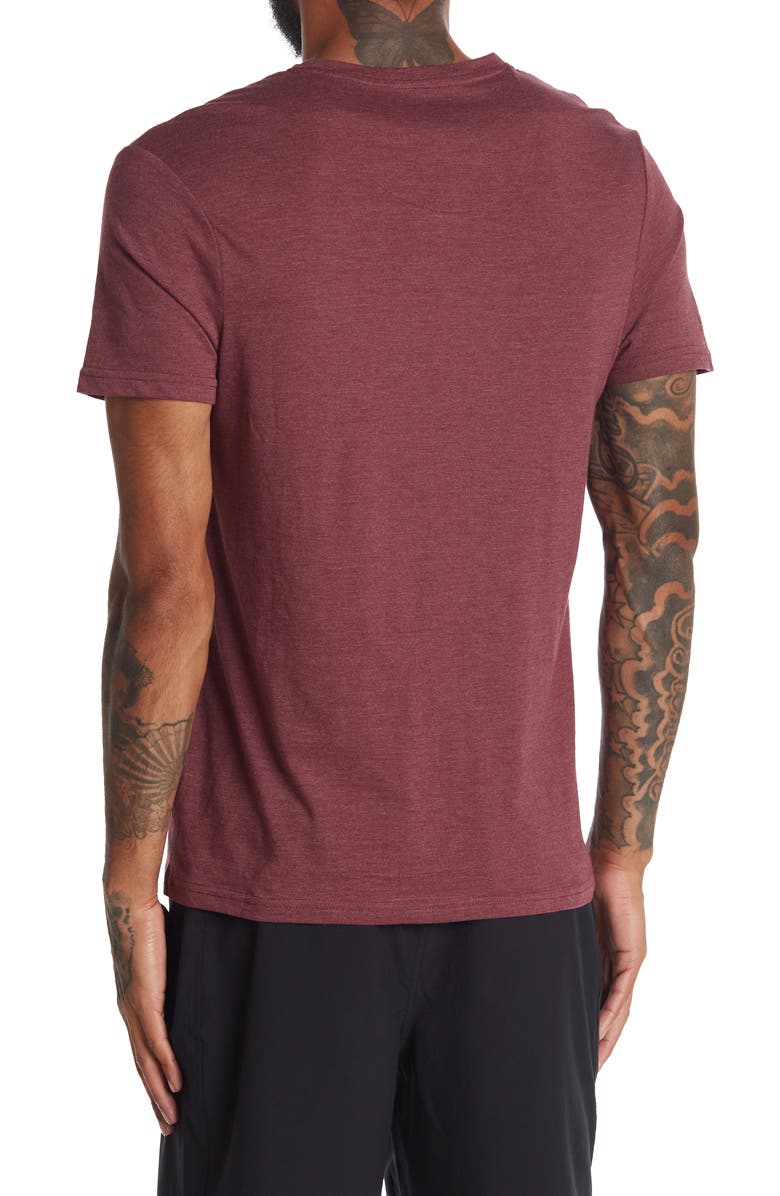 XRAY Notch Neck Pocket T-Shirt, Alternate, color, Burgundy