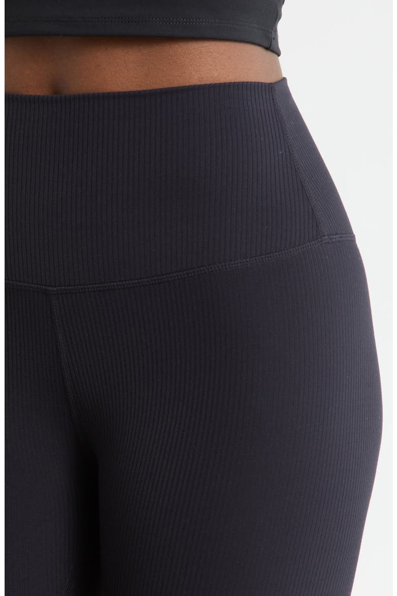 Ribbed Shorts, Alternate, color, BLACK