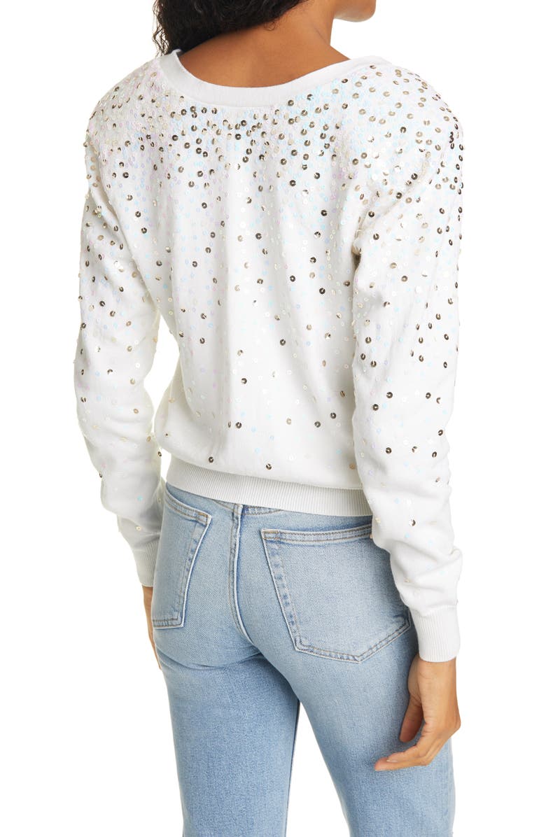 Cinq à Sept Nancy Sequin Cardigan, Alternate, color, 