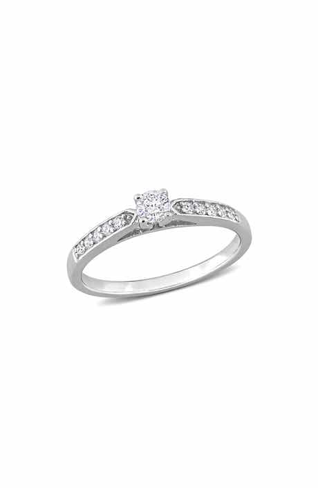 DELMAR Diamond Engagement Ring - 0.32ctw