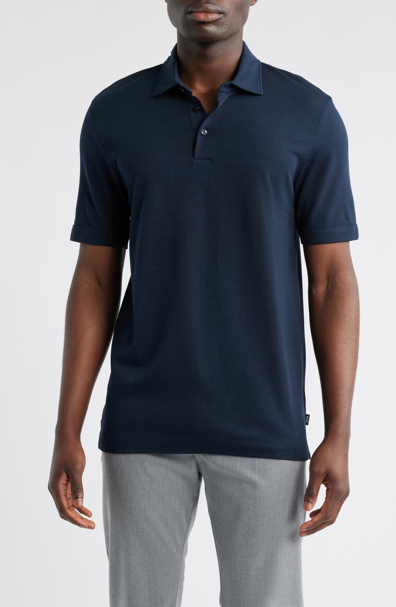 BOSS Press Polo, Main, color, Dark Blue