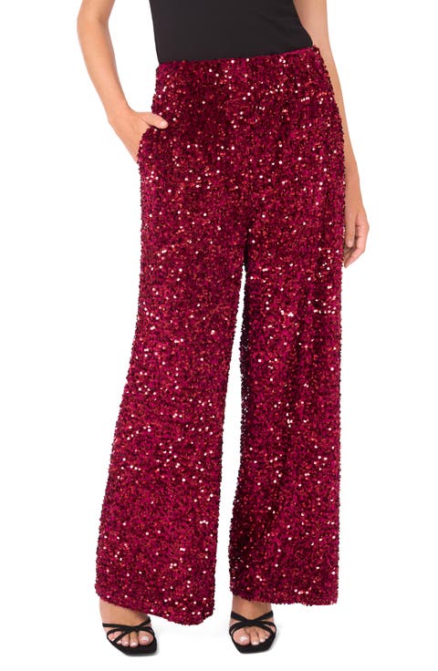 Sequin Wide Leg Pants