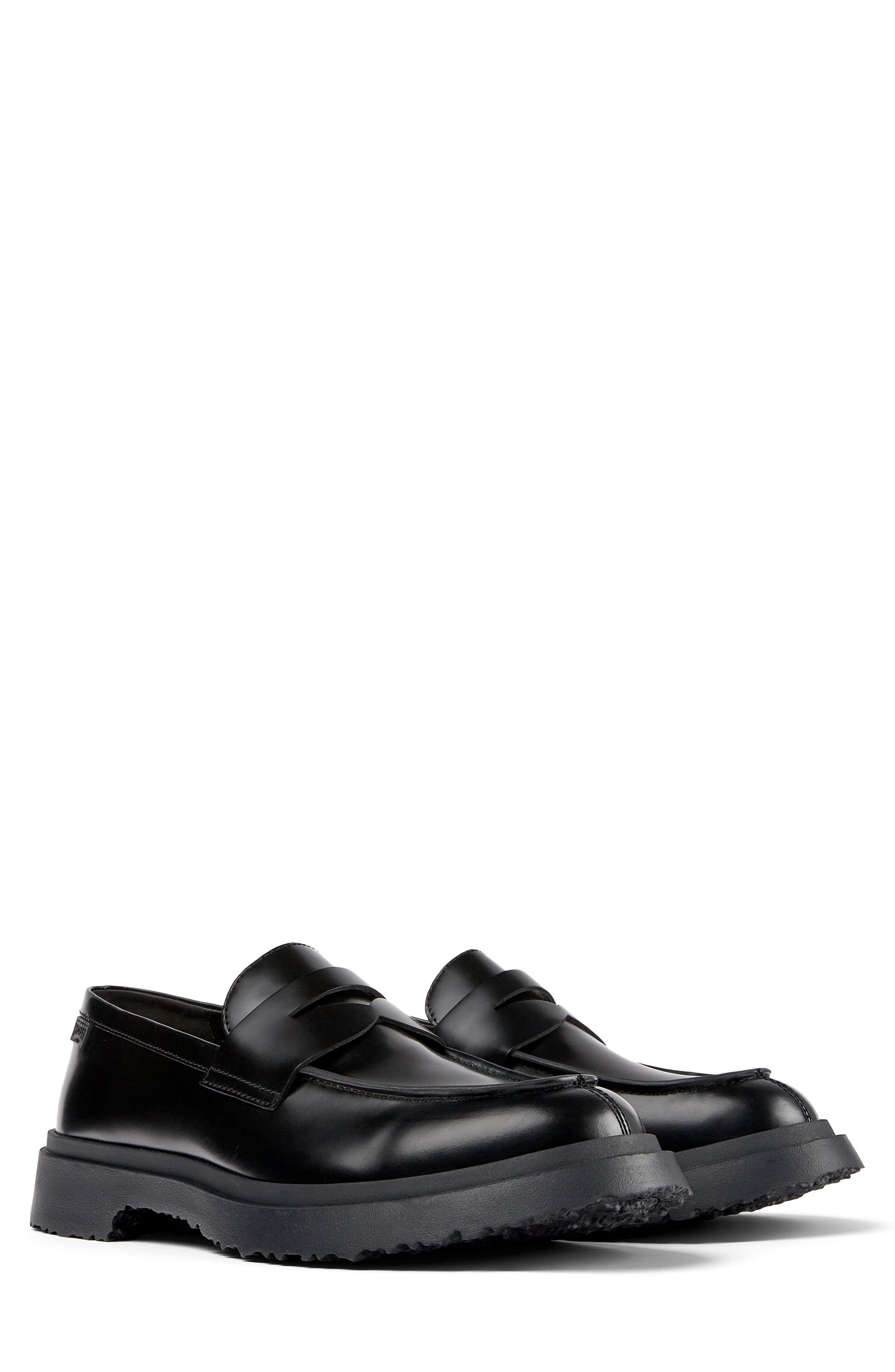 Camper Walden Penny Loafer, Main, color, Black