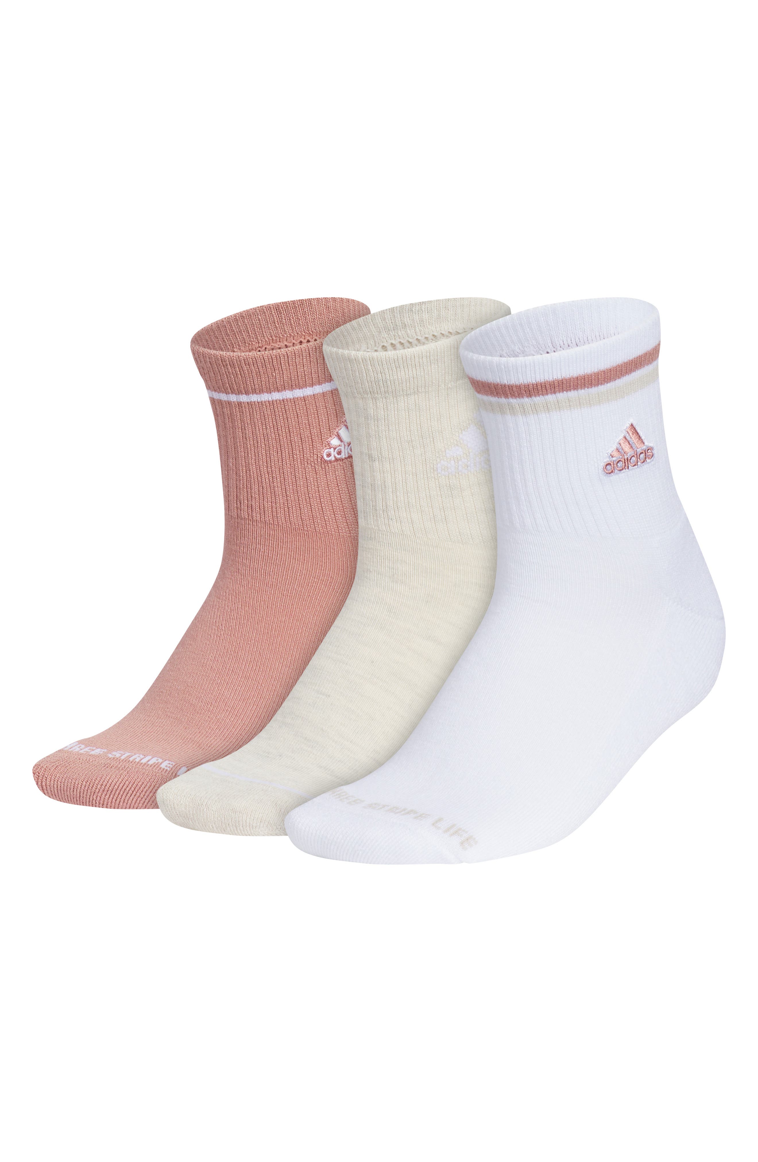 adidas 3-Pack AEROREADY Cushioned High Quarter Socks