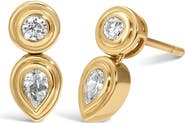 Adina Reyter Groovy Lab Grown Diamond Pear Drop Earrings