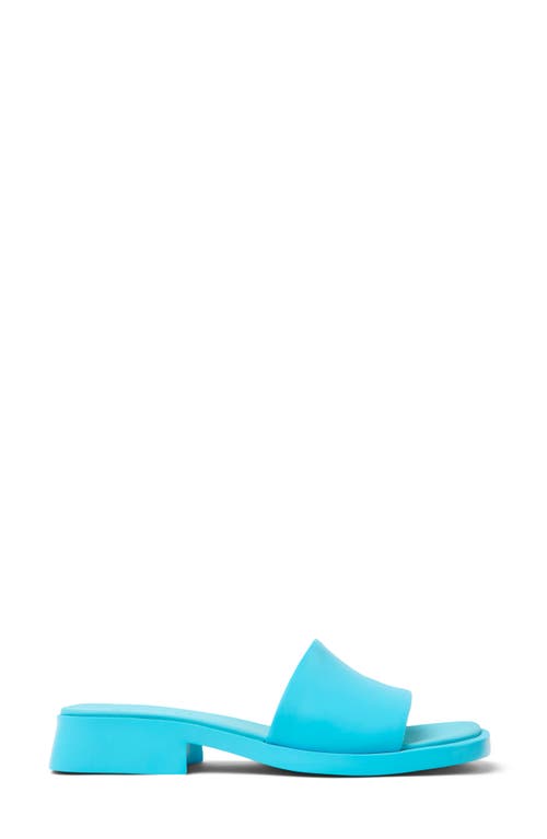Camper Dana Slide Sandal In Turquiose Aqua