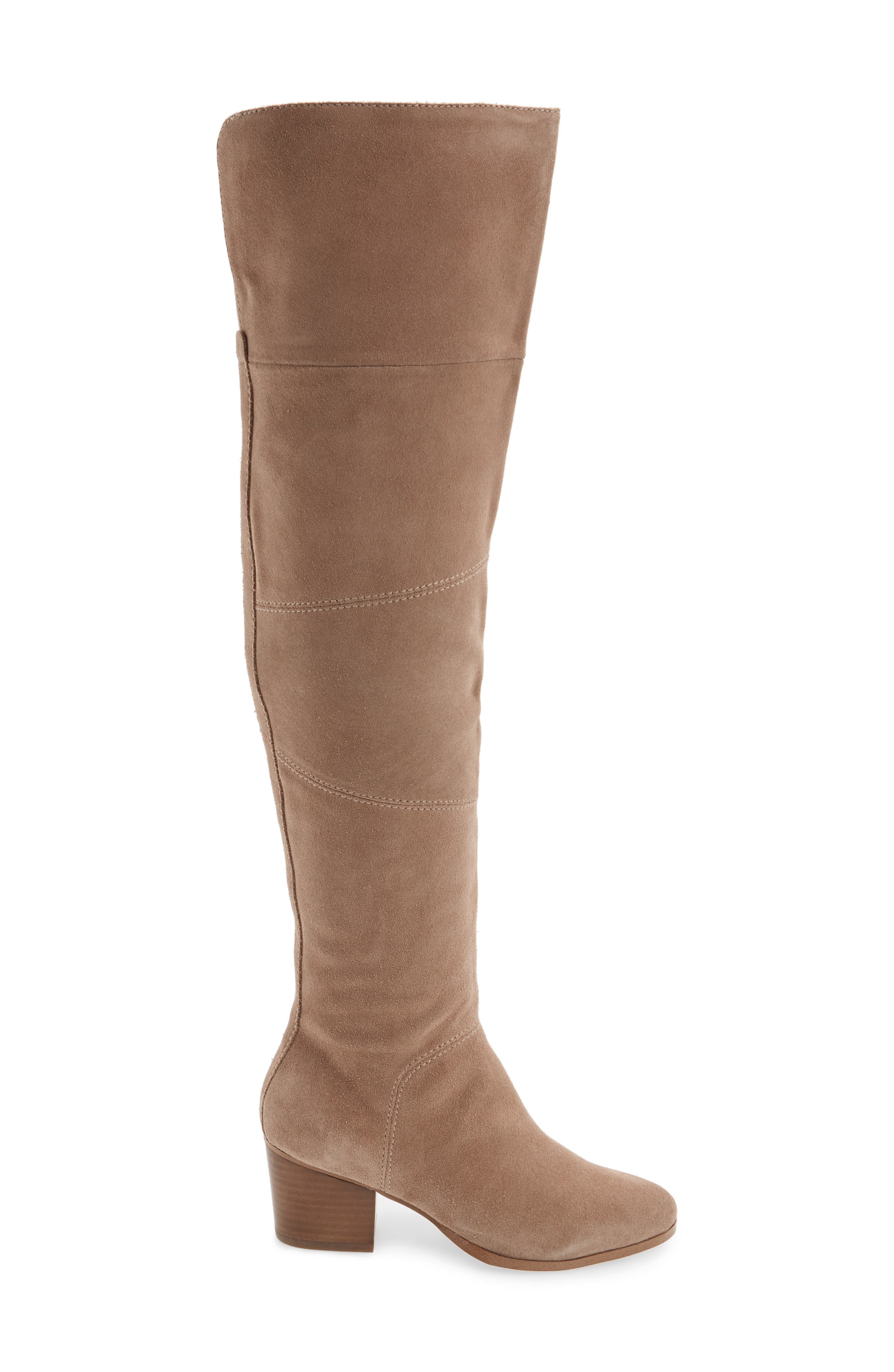 Melbourne Over the Knee Boot, Alternate, color, NIGHT TAUPE SUEDE