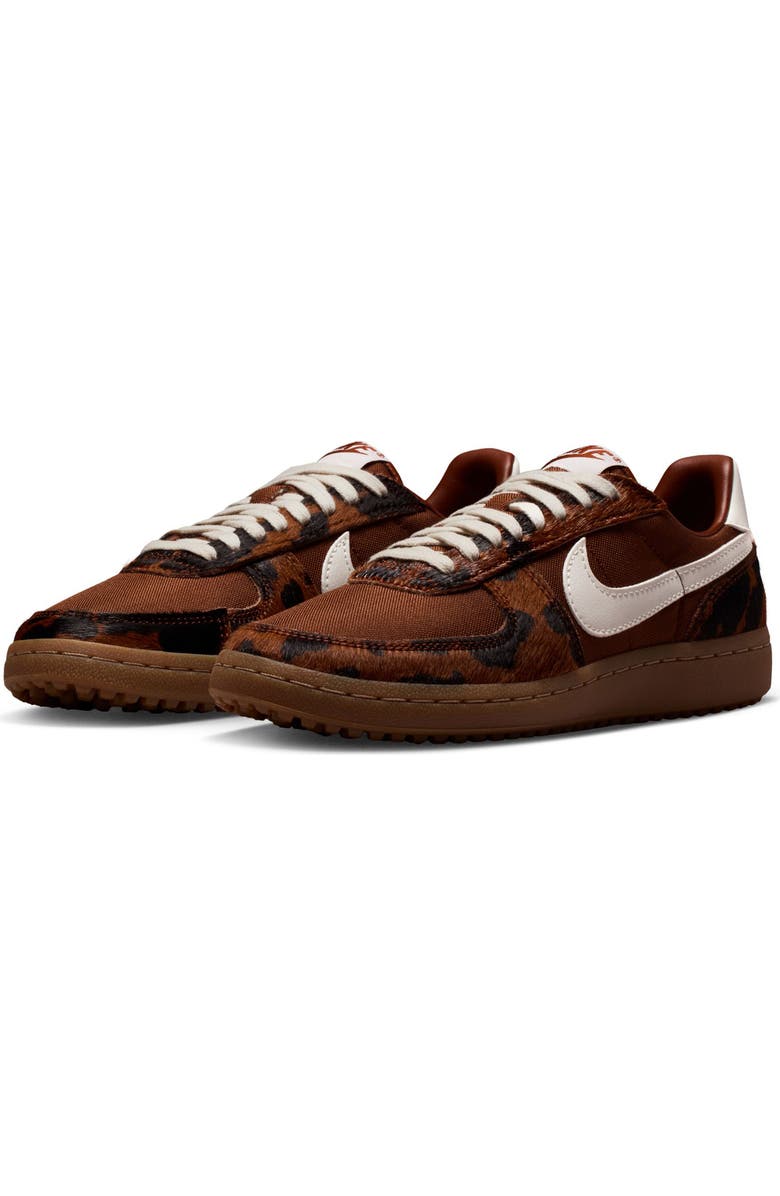 Nike Field General Canvas & Genuine Calf Hair Sneaker, Main, color, Cinnamon/ Sail/ Gum Dark Brown