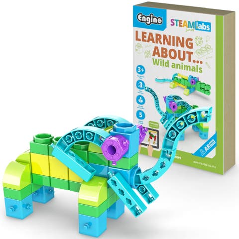 Steam Labs Junior Learning About Wild Animals 5 Model Toy Brick Build