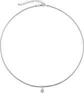 Monica Vinader Pear Diamond Snake Chain Necklace