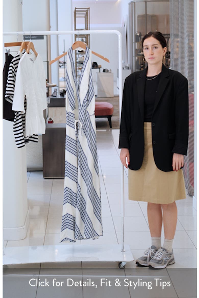 Halter Faux Wrap Midi Dress video