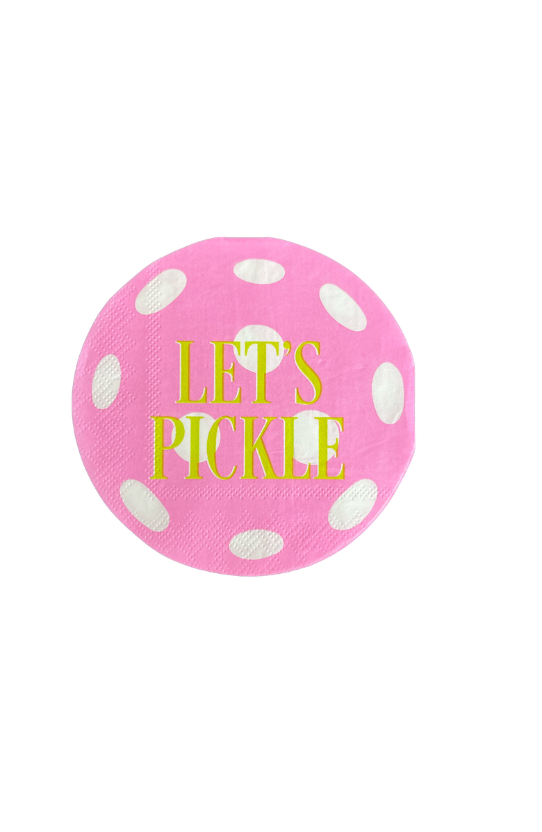 Jollity & Co Pickleball Social Club Let's Pickle Cocktail Napkins, Alternate, color, Assorted Pre-Pack